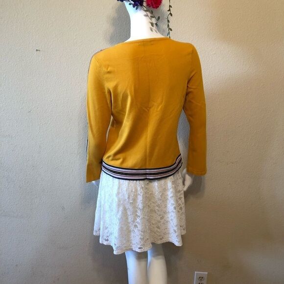 Alfani Varsity Stripe Sweater Size Medium - Picture 4 of 8